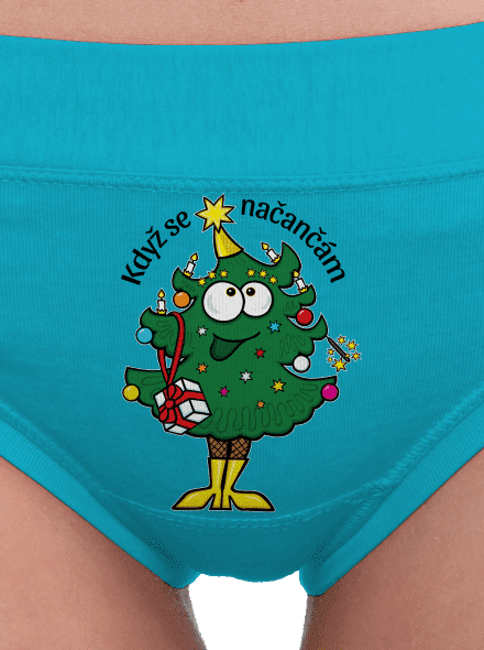 Když se načančám dámské kalhotky Turquoise