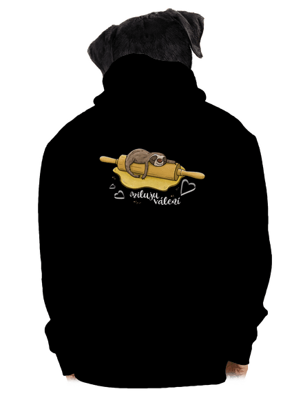 Miluju válení pánská mikina na zip Black