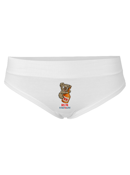 Rum s koalou dámské kalhotky White