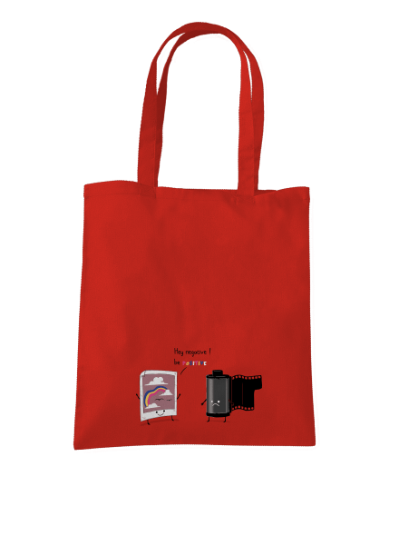 Buď pozitivní taška Bright Red