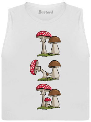 Z houbařské kroniky dámské tílko volné White