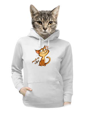 Pojď se lísat dámská mikina klokanka White