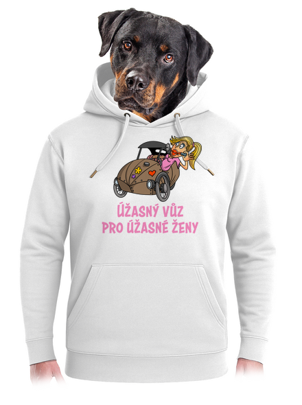 Velorex unisex mikina premium Snowwhite