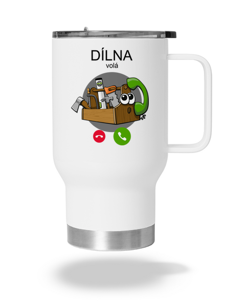 Dílna volá termohrnek White