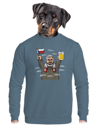 unisex mikina bez kapuce