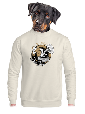 unisex mikina bez kapuce