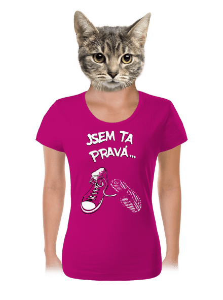 Hledám tu pravou dámské tričko Fuchsia Red