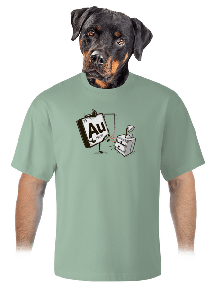 Au unisex tričko oversized Sage