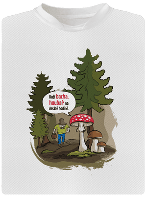 Bacha houbař dětské sportovní tričko White