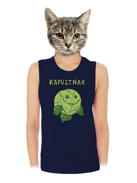 Kapustňák dámské tílko volné Navy
