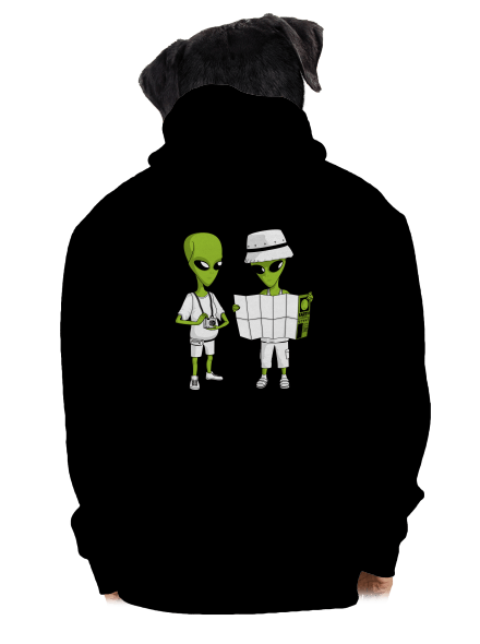 Mimozemšťané pánská mikina na zip Black