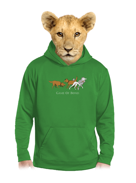 Game of Bones dětská mikina klokanka Kelly Green AWD