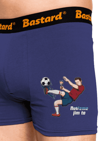 Natřeme jim to - Fotbal boxerky Blue Navy