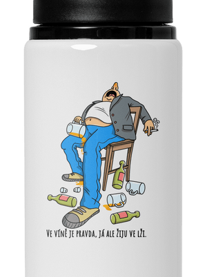 Žiju ve lži lahev na vodu White