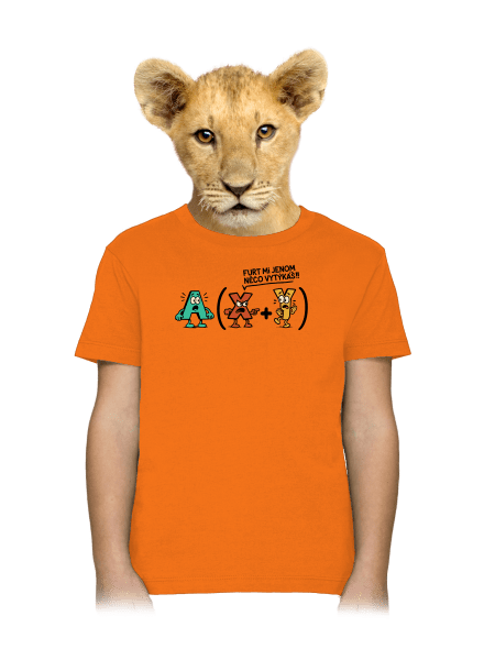 Vytýkání před závorku dětské tričko Orange
