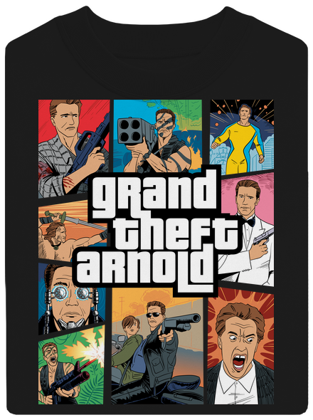 Grand Theft Arnold unisex mikina bez kapuce Black