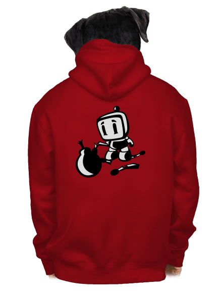 Bomberman pánská mikina na zip Red