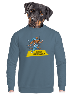 unisex mikina bez kapuce