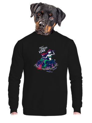 unisex mikina bez kapuce