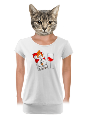 dámské tričko s lemem