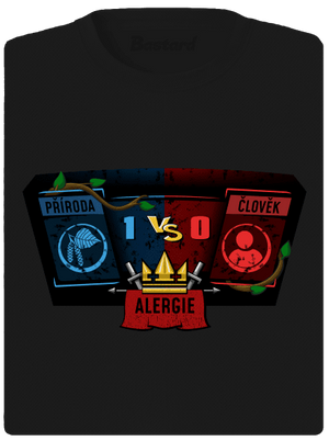 Příroda vs. člověk dámské sportovní tričko Black