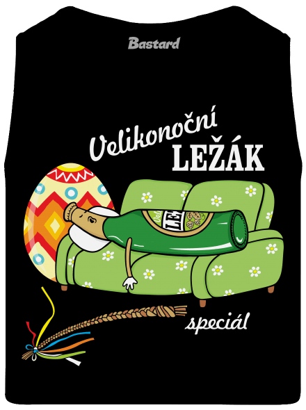 Velikonoční ležák pánské tílko Black
