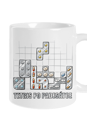 Tetris po padesátce  klasický hrnek White