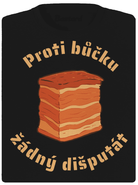 Proti bůčku žádný dišputát dámské sportovní tričko Black