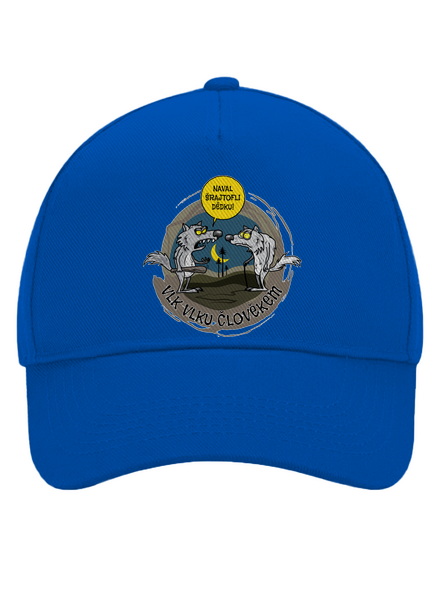 Vlk vlku člověkem kšiltovka baseballka Bright Royal