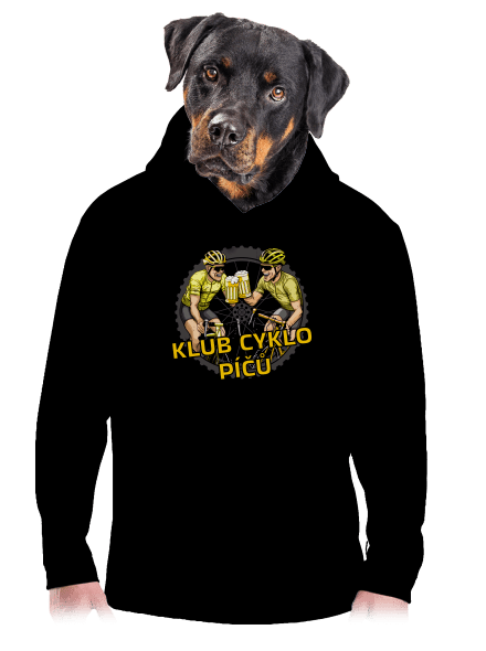 Klub cyklo píčů pánská mikina klokanka Black