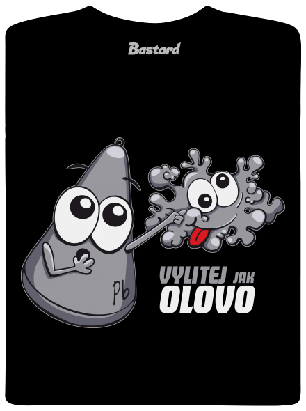 Vylitej jak olovo dětské tričko Black