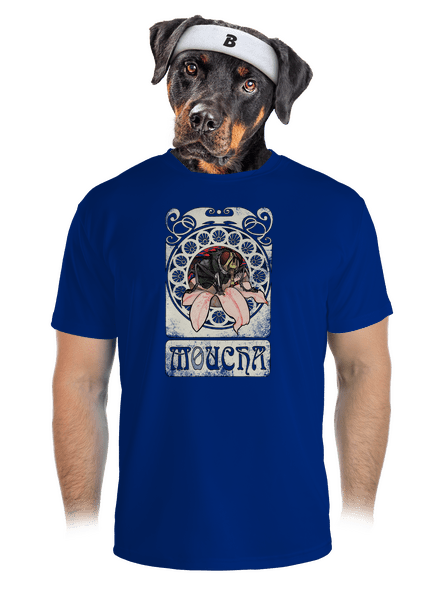 Moucha pánské sportovní tričko Royal Blue Mal
