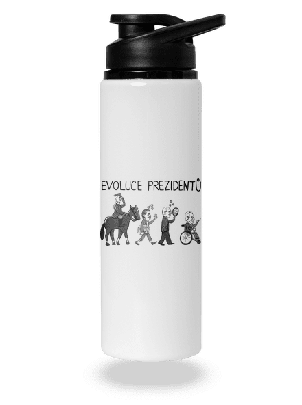 Evoluce prezidentů lahev na vodu White