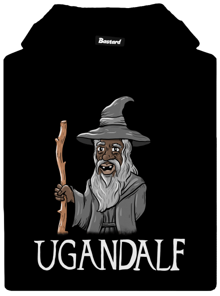 Ugandalf pánská mikina klokanka Black