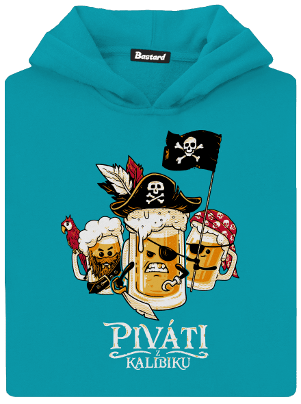 Piváti z Kalibiku dětská mikina klokanka Hawaiian Blue