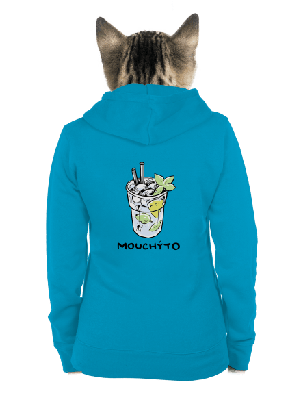 Mouchýto dámská mikina na zip Blue Atol