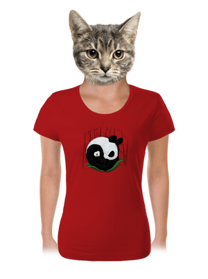 Dvě spící pandy dámské tričko Red Mal