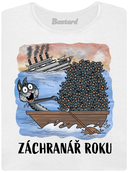 Záchranář roku dámské tričko s lemem White