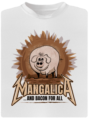 Mangalica pánské sportovní tričko White