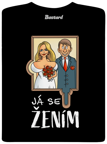 Já se žením/vdávám pánské tričko Black
