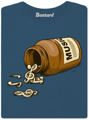 Music Pills dámské tričko premium Petrol Blue