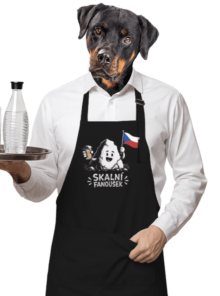 Největší skalní fanoušek zástěra Black