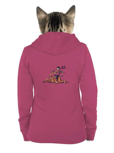 Pařez dámská mikina na zip Magenta