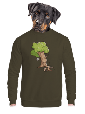 unisex mikina bez kapuce