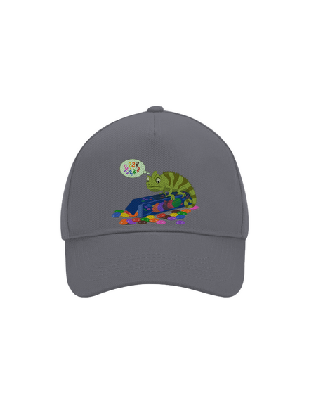 Zmatený chameleon kšiltovka baseballka Graphite grey