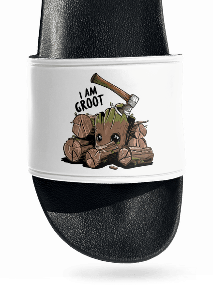 I Am Groot pantofle White