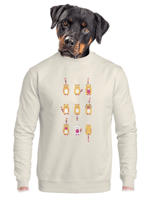 unisex mikina bez kapuce