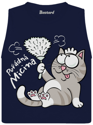 Macek a Micina dámské tílko volné Navy