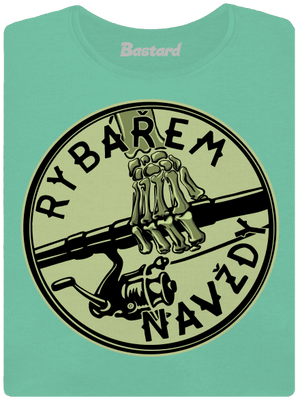 Rybářem navždy  dámské tričko premium Mint Mal