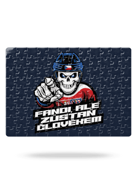 Fandi, ale zůstaň člověkem puzzle White